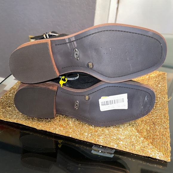 Lucky Brand Black Ankle Booties with Buckle Detail - Picture 4 of 4